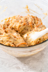 Carrot bundt cake with cream cheese frosting