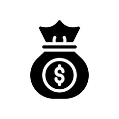 money glyph icon