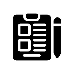 clipboard glyph icon
