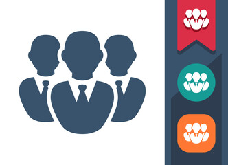 Businessmen Icon. Men, Businessman, Business People, Team
