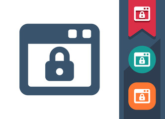 Website Icon. Webpage, Web Page, Web Site, Browser, Internet, Antivirus