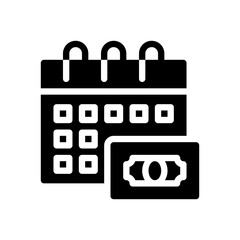 schedule glyph icon