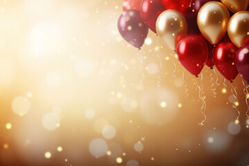 Happy new year  concept and celebration abstract background. Generative ai.