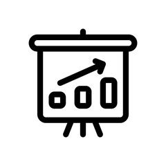 bar chart line icon