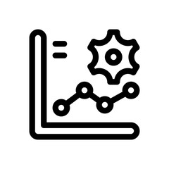 line chart line icon