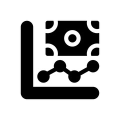 analytics glyph icon