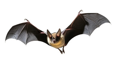 Evening Twilight Skies Bat Isolated on a Transparent Background PNG