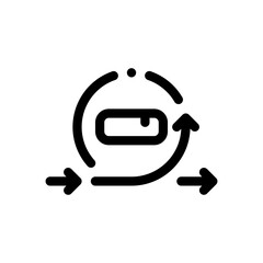 software development line icon