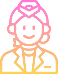 Flight Attendant Icon