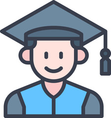 Graduation Man Icon