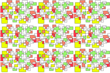pattern of colorful squares