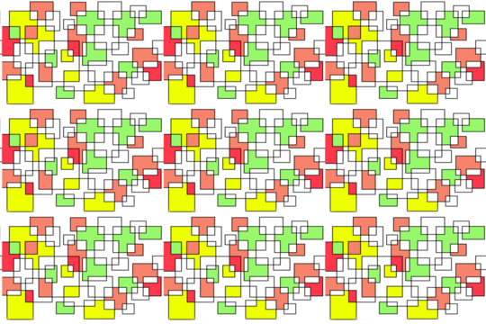 pattern of colorful squares - Powered by Adobe