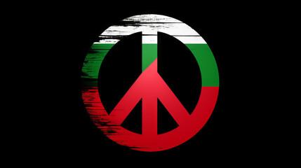 Free Palestine peace symbol