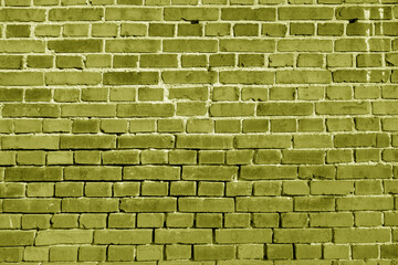Yellow brick wall texture and pattern.