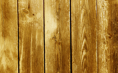 Naklejka premium Grunge orange wood board fence or wall pattern.