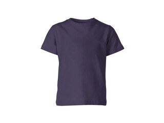 The isolated purple blackberry colour blank fashion tee front mockup template
