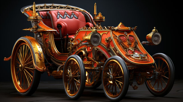 3d realistic rickshaw