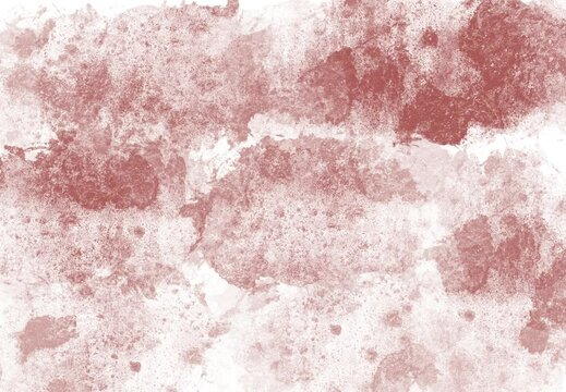 Red stain formation on white canvas animation