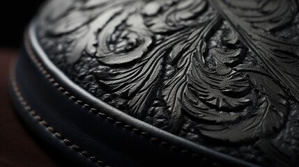 A high-definition close-up of an isolated cap, showcasing its texture, design, and details