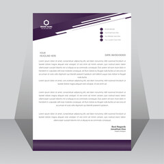 Creative business letterhead design template.