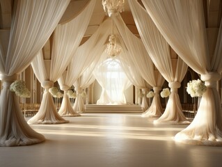 Elegant Wedding Lace Curtains