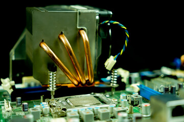 electronic circuit board with processor