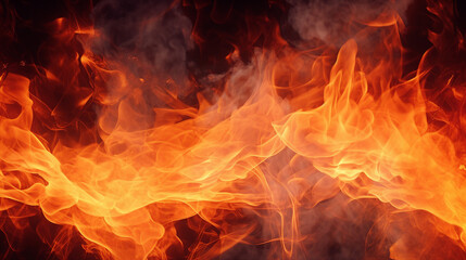 Fototapeta na wymiar Fire Texture Abstract Blaze Banner Background