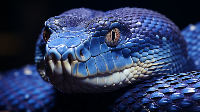 close up of a snake HD 8K wallpaper Stock Photographic Image 