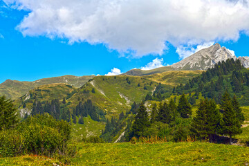 Fototapeta premium Lechquellengebirge in Vorarlberg (Österreich)