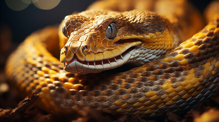Fototapeta premium close up of a lizard HD 8K wallpaper Stock Photographic Image 