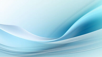 Naklejka premium Light blue curves mixed with white look pleasing to the eye.