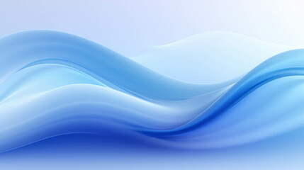 Fototapeta premium Light blue curves mixed with white look pleasing to the eye.