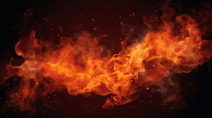 Fototapeta na wymiar fire spark overlay with smoke and flame background for dynamic designs