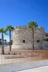 Naklejka premium The so called Venetian Tower of Durres at a sunny summer day - Albania