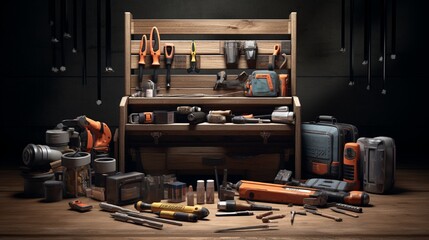 A well-stocked toolbox with various tools for DIY projects and repairs.