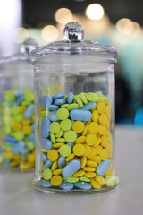 jars of medicine pills tablets