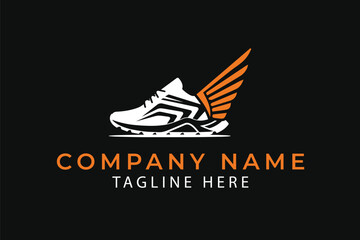 Shoes selling logo, sneakers logo, boot logo