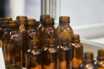 bottles in laboratory