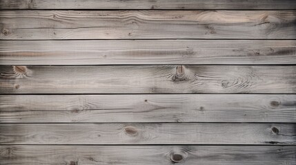Obraz na płótnie Canvas A wooden plank wall with a weathered gray finish, evoking a sense of coastal charm.