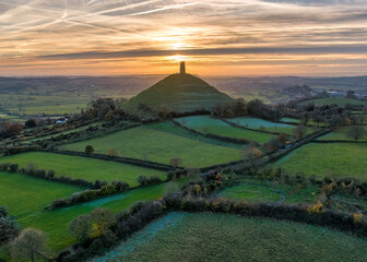 Glastonbury Tor at Sunset  © John