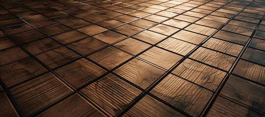 checkered wooden floor
