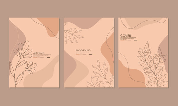 Cover page templates. Universal abstract layouts. Applicable for notebooks, social media posts, stories, mobile apps, banners design, web or internet ads