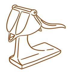 Obraz premium kitchenware_doodle_handdrawing_orange juicer 
