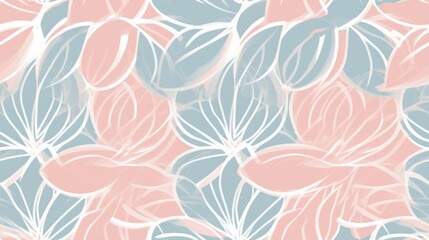 Seamless floral pattern in pastel colors