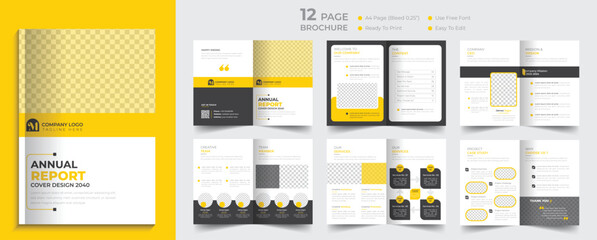 Business brochure template design corporate company profile layout design