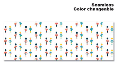 おもちゃの兵隊をモチーフにした背景パターン、シームレス、グラフィック素材