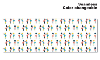 おもちゃの兵隊をモチーフにした背景パターン、シームレス、グラフィック素材