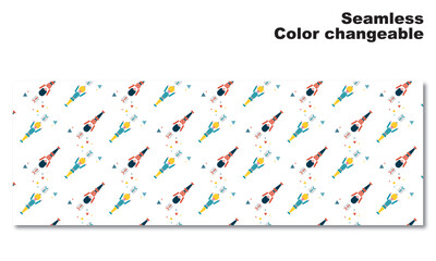 おもちゃの兵隊をモチーフにした背景パターン、シームレス、グラフィック素材