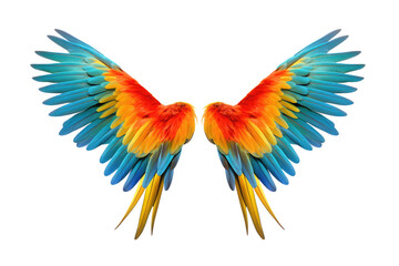 Obraz premium macaw flying isolated on white