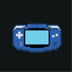 retro game console pixel art © JunasickArt